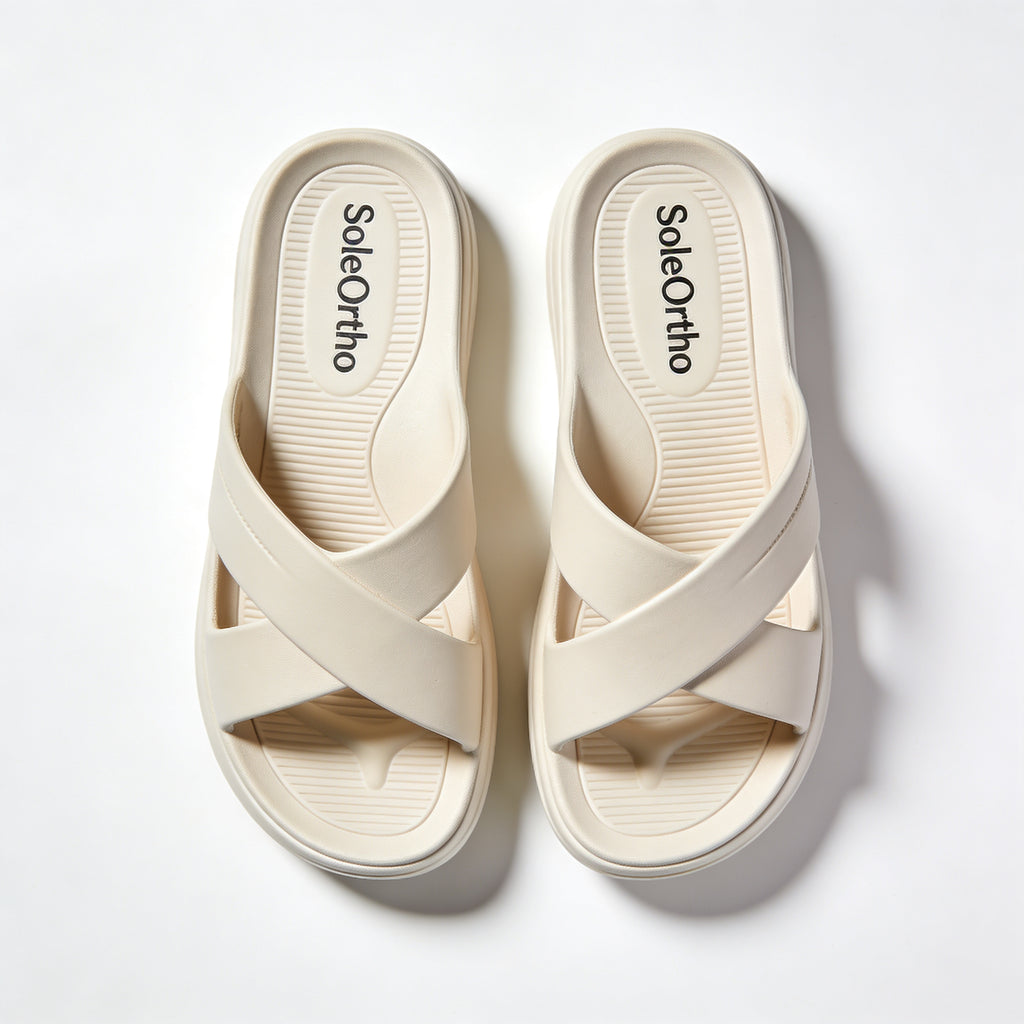 SoleOrtho Orthopedic Sandals (Pair) – Premium Arch Support Comfort Walking Slides